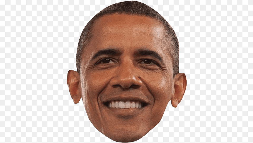 Barack Obama Barack Obama Face Cut Out, Adult, Portrait, Photography, Person Free Transparent Png