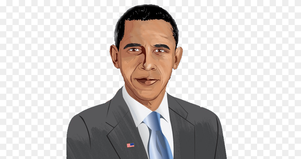 Barack Obama Cartoon Clipart Barack Obama, Male, Photography, Person, Man Png Image