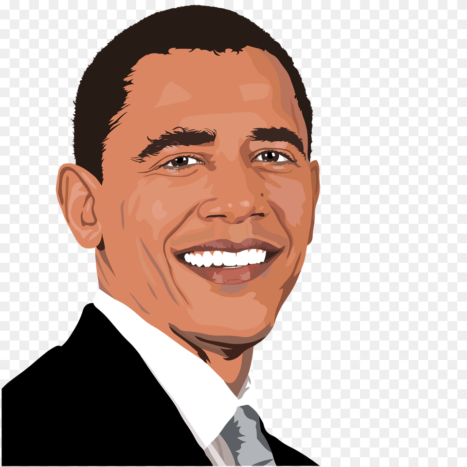 Barack Obama Clipart, Photography, Person, Portrait, Head Png Image