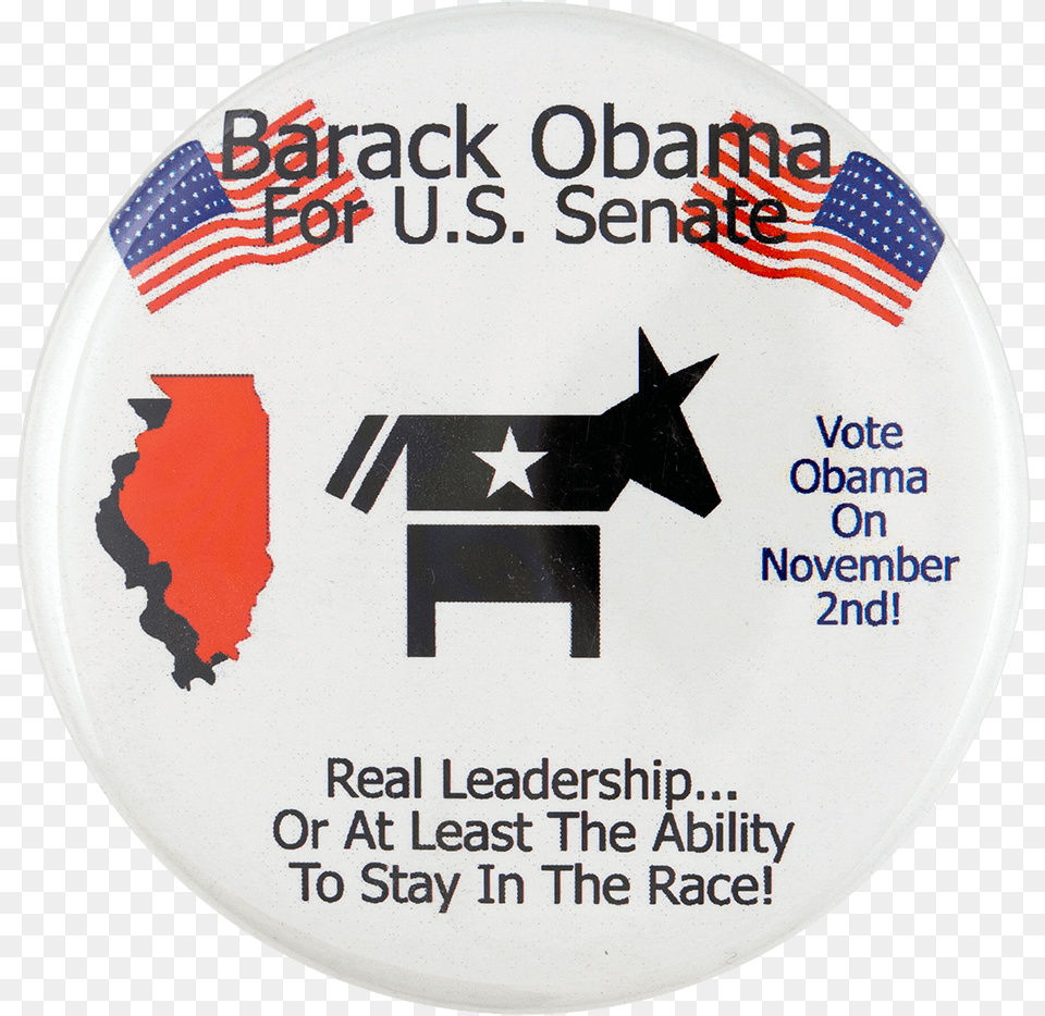 Barack Obama For Us Senate Icons Political Busy Beaver Label, Badge, Logo, Symbol, Aircraft Free Png Download