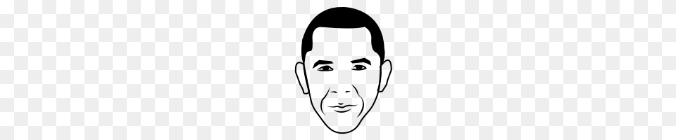 Barack Obama Icons Noun Project, Gray Png Image