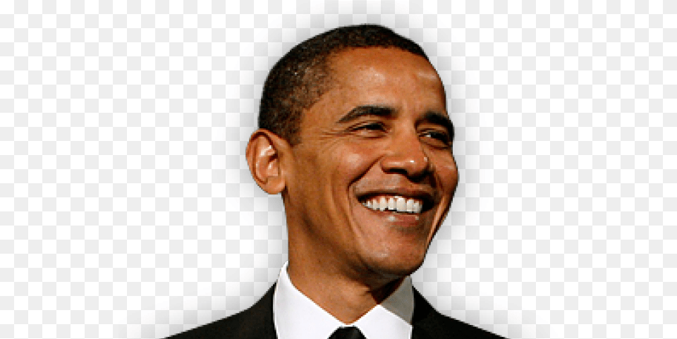 Barack Obama Image Transparent, Face, Happy, Head, Laughing Png