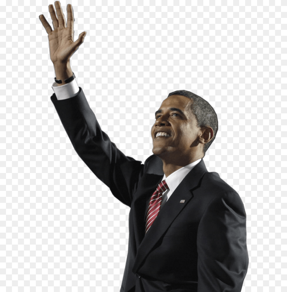 Barack Obama Images Transparent Man Waving Transparent, Male, Head, Person, Formal Wear Free Png Download