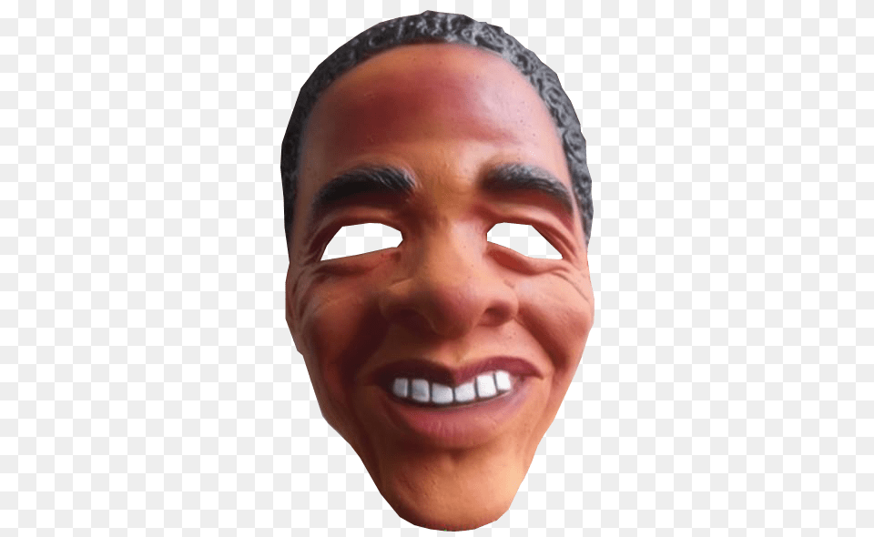 Barack Obama Mask, Face, Head, Person, Adult Png