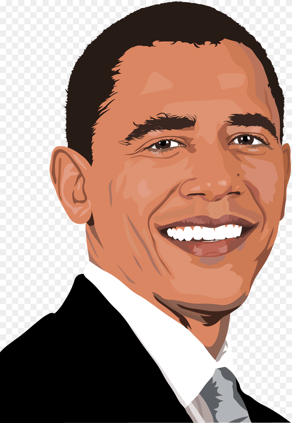 Barack Obama Portrait Clipart, Adult, Photography, Person, Man Free Png
