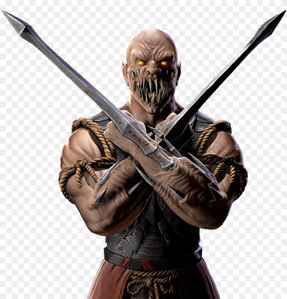 Baraka Mortal Kombat, Sword, Weapon, Face, Head Png