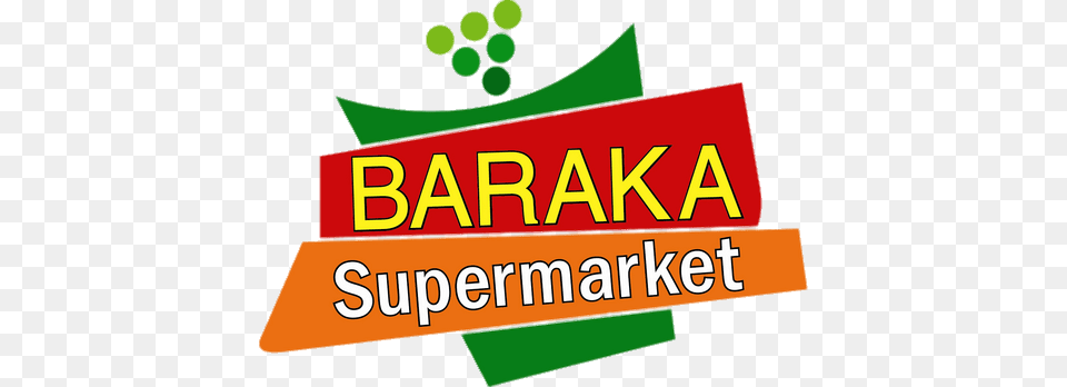 Baraka Supermarket, Logo, Text, Dynamite, Weapon Png Image