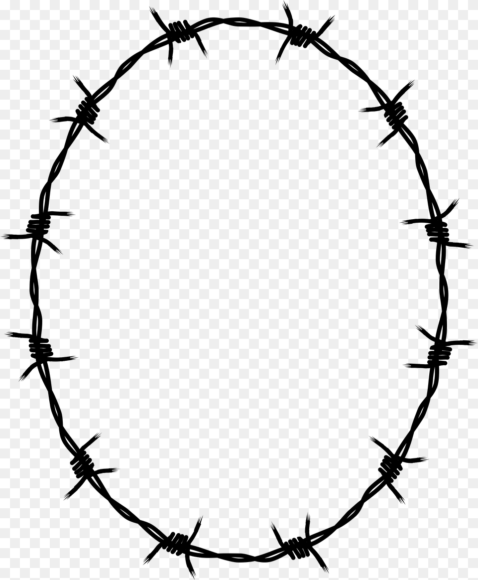 Barb Wire Barriers Clip Art, Gray Png