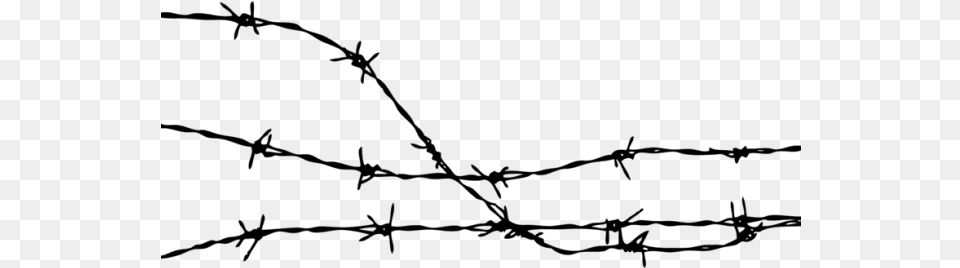 Barb Wire Clipart Frame Photo Barbed Wire, Gray Png