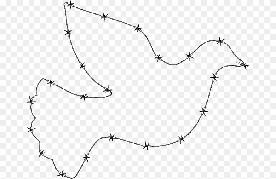 Barb Wire Frame, Barbed Wire Free Png Download