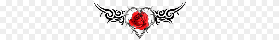Barb Wire Heart Tattoo, Flower, Plant, Rose, Art Free Png