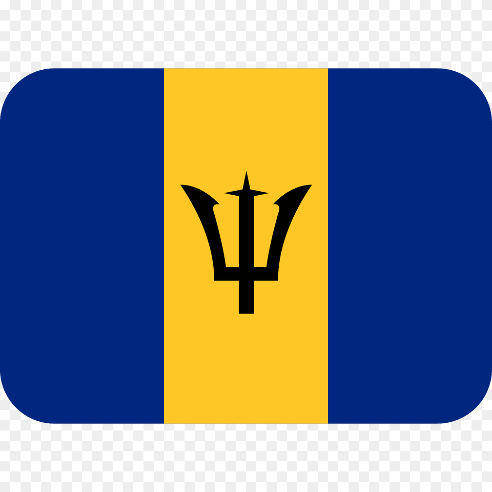 Barbados Flag Emoji Clipart, Trident, Weapon, Logo Free Transparent Png