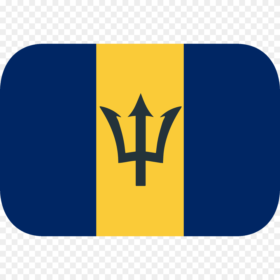 Barbados Flag Emoji Clipart, Trident, Weapon, Logo Png Image