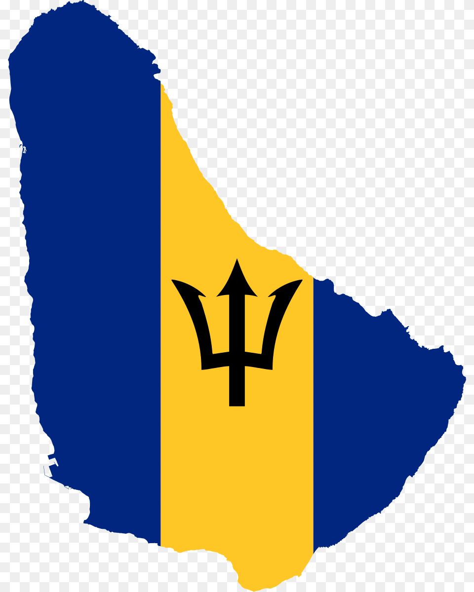 Barbados Flag Map, Clothing, Lifejacket, Vest, Person Free Transparent Png