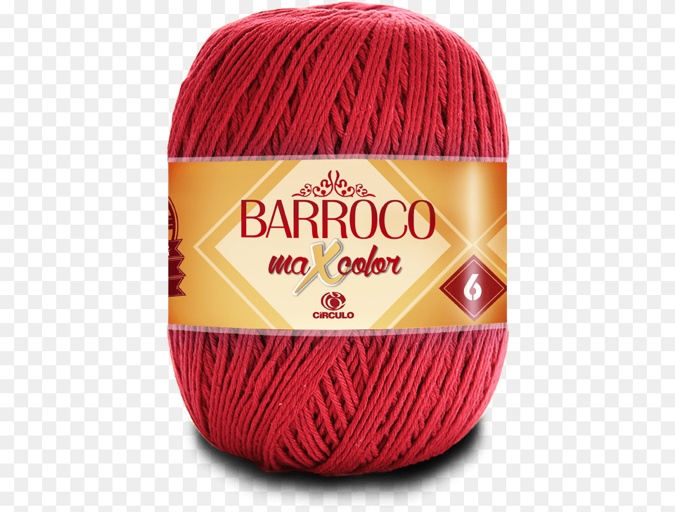 Barbante Barroco Maxcolor N6 3402 Vermelho Crculo Barbante Barroco Maxcolor Cores, Wool, Yarn, Person Free Transparent Png