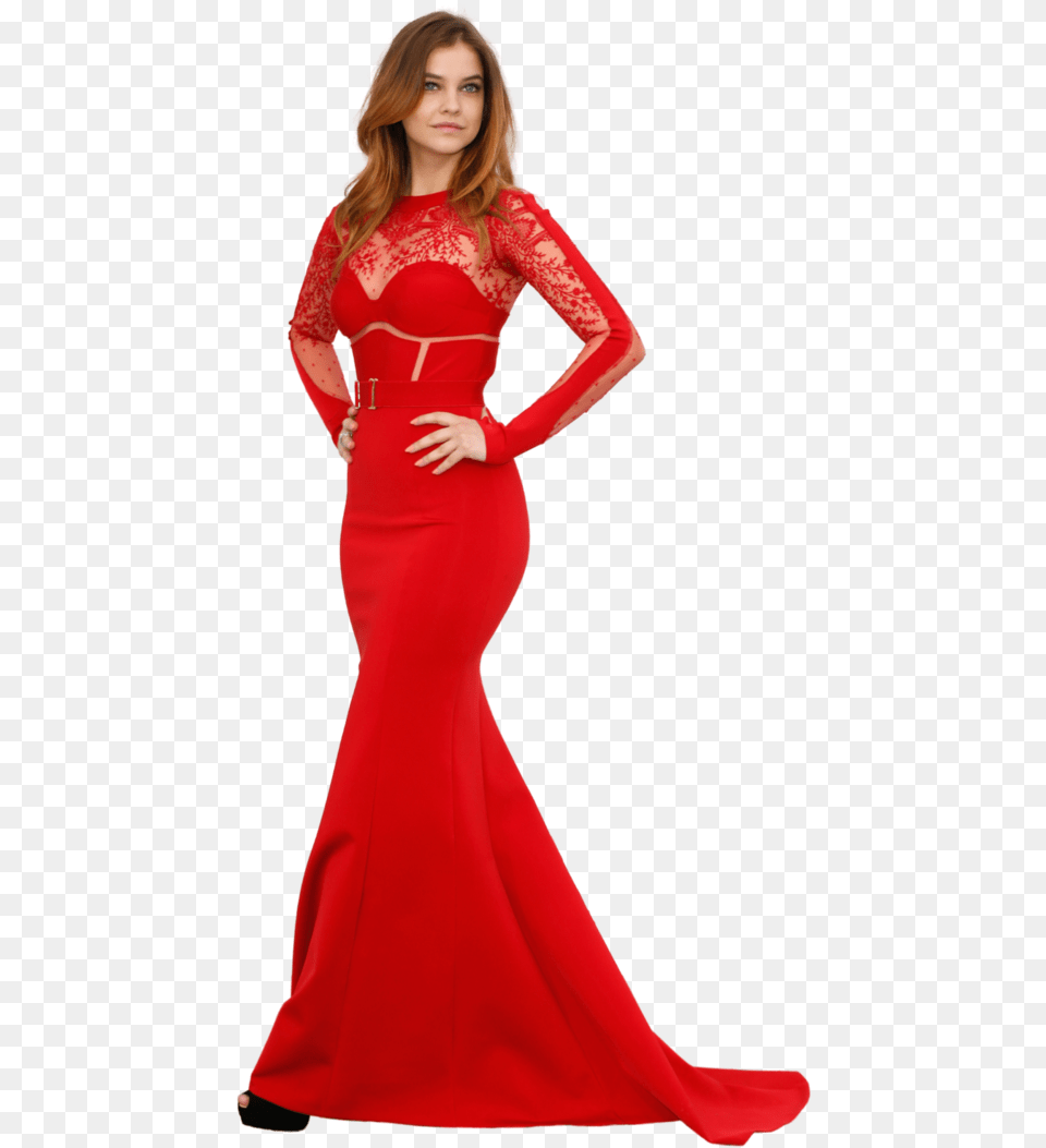 Barbara Palvin Today On Twitter Barbara Palvin Dress Red, Clothing, Evening Dress, Fashion, Formal Wear Png