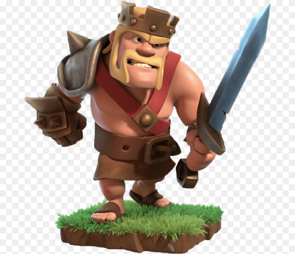 Barbare Clash Of Clans Clash Of Clans Barbarian King, Baby, Person, Blade, Dagger Free Png Download