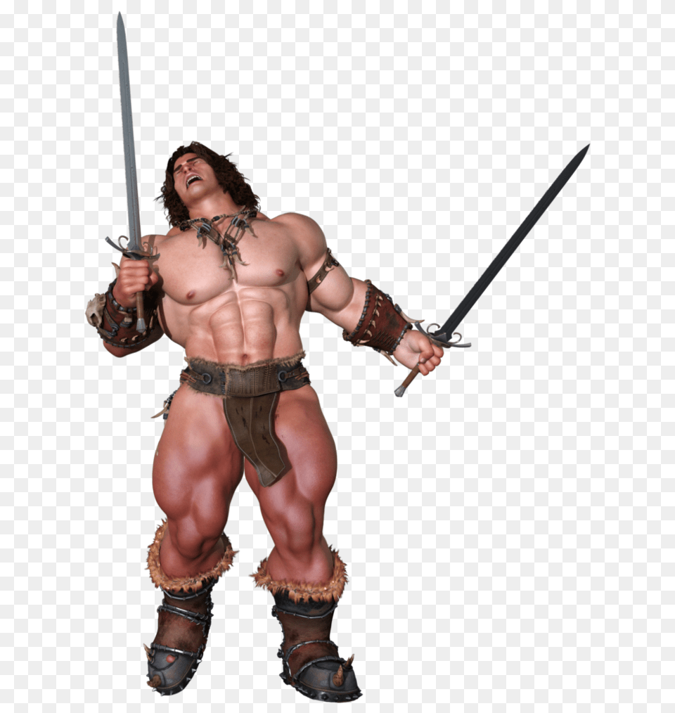 Barbarian, Sword, Weapon, Adult, Male Free Png