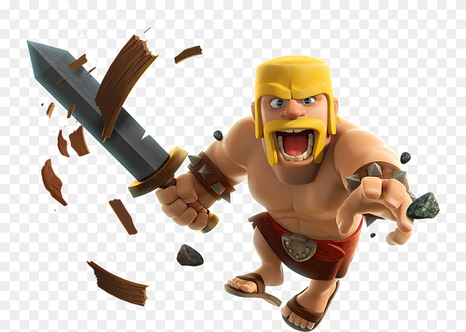 Barbarian Clash Of Clans, Baby, Person, Head, Face Png Image