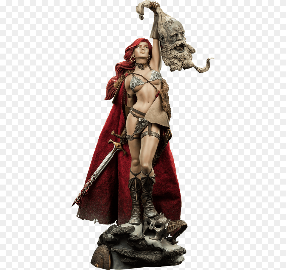 Barbarian Red Sonja, Weapon, Sword, Adult, Person Png Image
