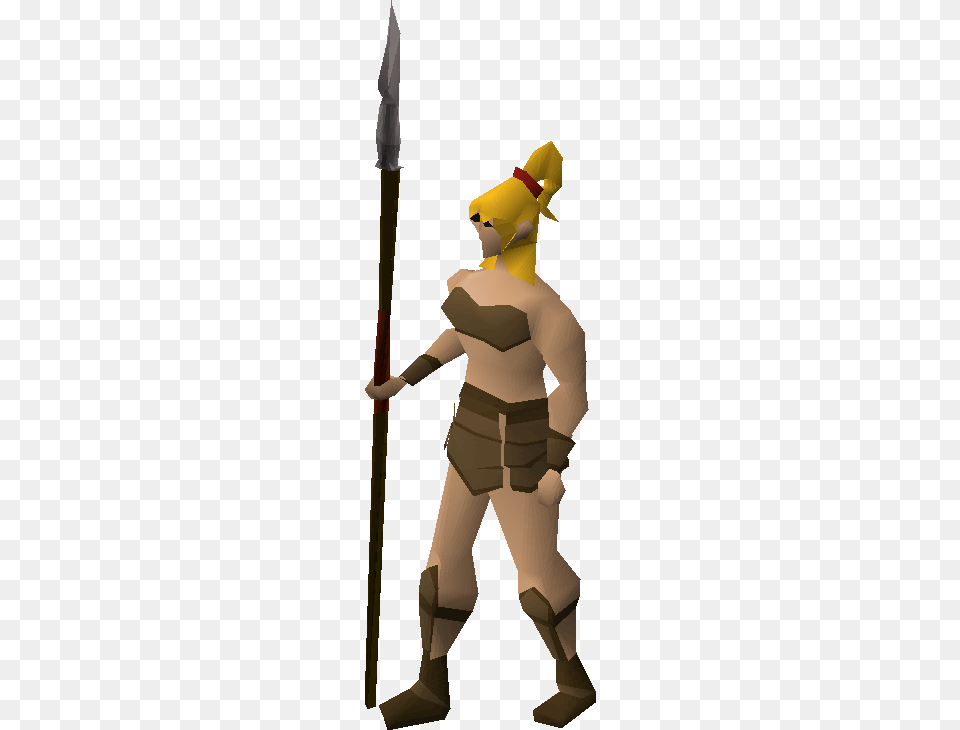 Barbarian Runescape Barbarian Woman, Baby, Person, Spear, Weapon Free Png Download