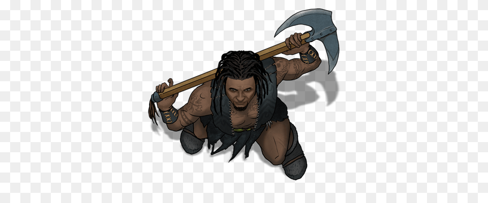 Barbarian Tokens In Rpg Barbarian And Fantasy, Adult, Female, Person, Woman Free Transparent Png