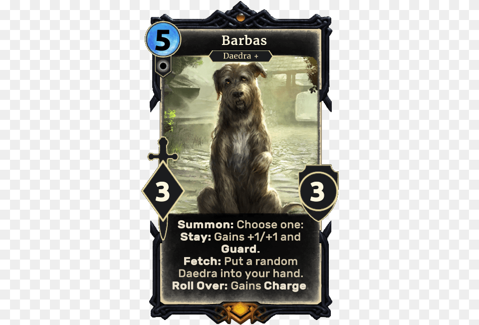 Barbas Elder Scrolls Legends Dragon, Animal, Canine, Dog, Mammal Png Image