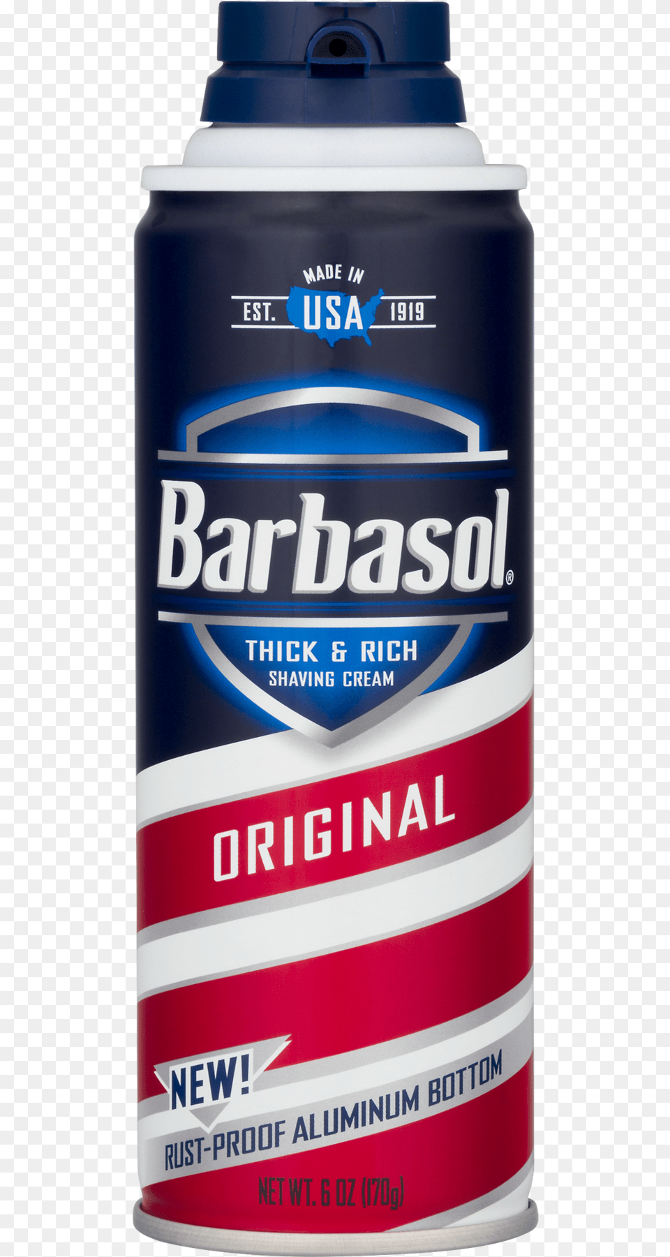 Barbasol Original Thick Amp Rich Shaving Cream For Men Shaving Foam, Can, Tin Png Image