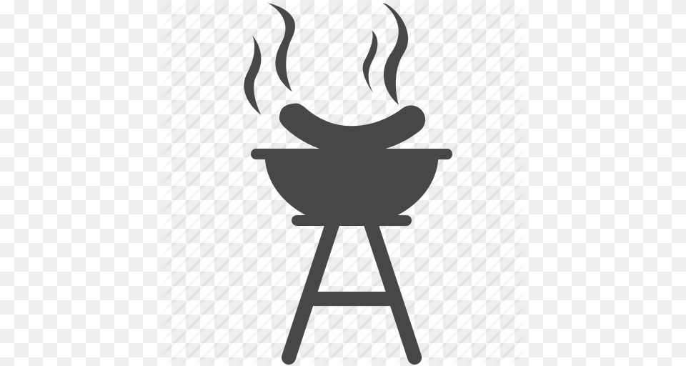 Barbecue Bbq Cook Food Grill Hotdog Sausage Icon, Furniture, Chair Free Png Download