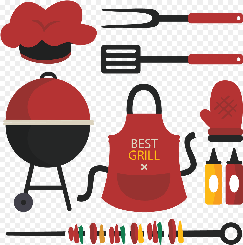 Barbecue Picnic Food Illustration Food Illustration Bbq, Cutlery, Dynamite, Weapon, Cooking Png Image