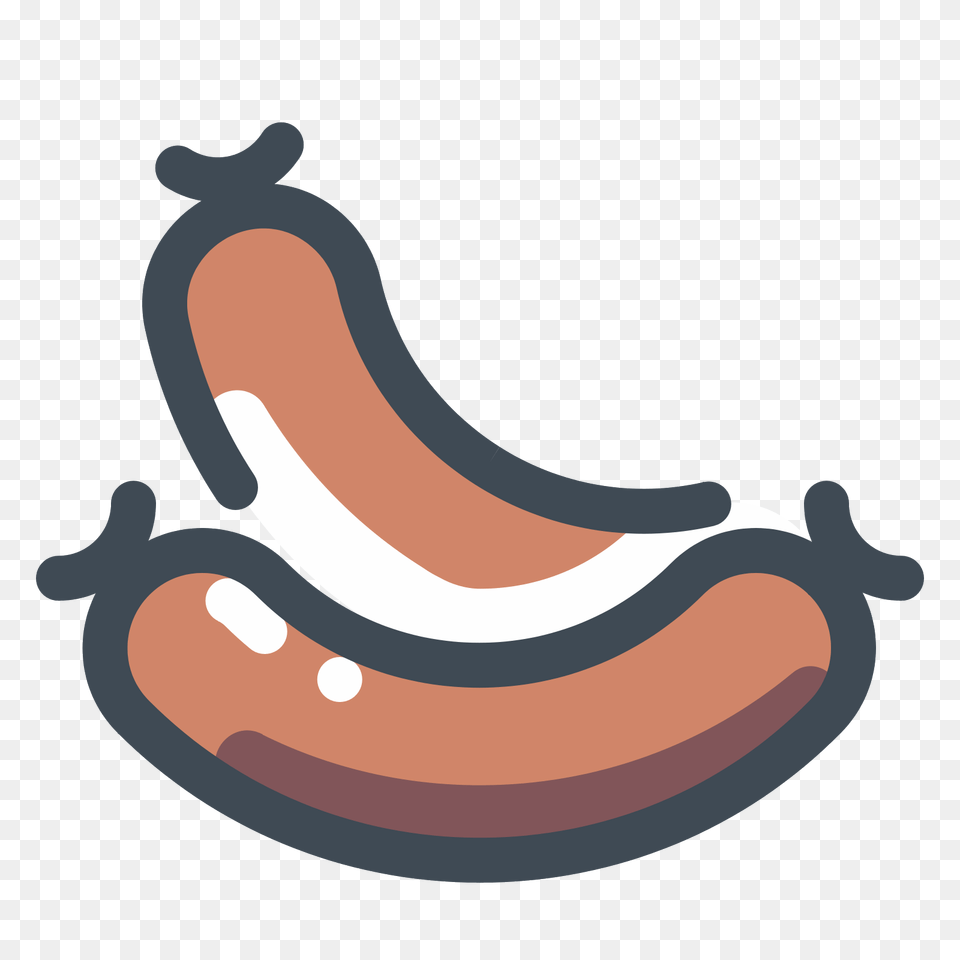 Barbecue Sausages Icon, Banana, Food, Fruit, Plant Png
