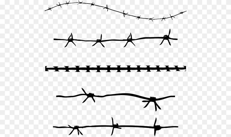 Barbed Wire Barbed Tape Clip Art Grunge Barbed Wire, Nature, Night, Outdoors, Lighting Free Png Download