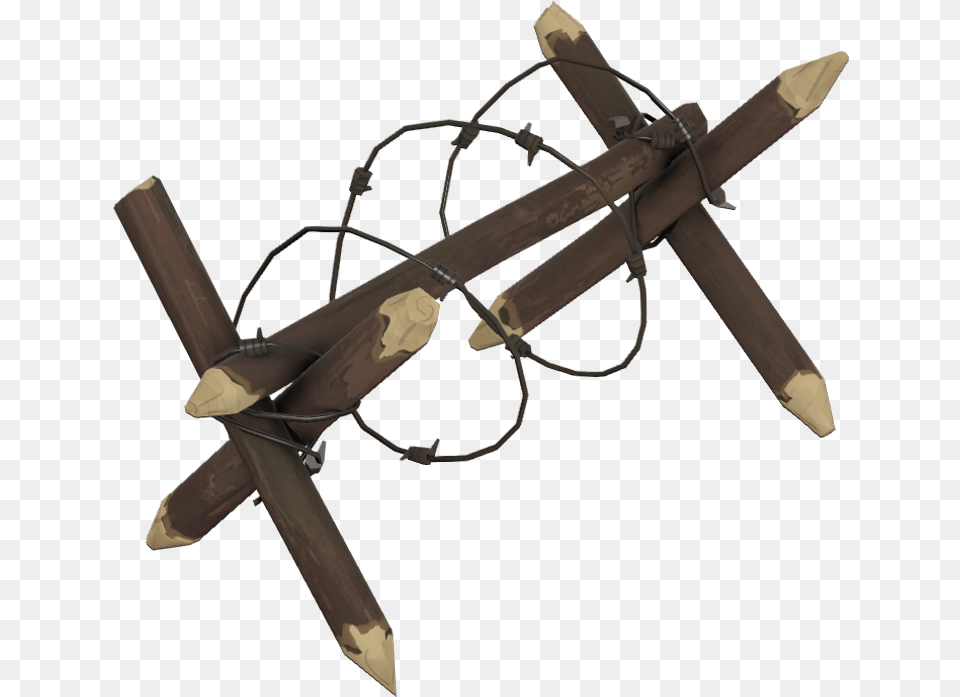 Barbed Wire Barricade, Sword, Weapon, Blade, Dagger Png Image