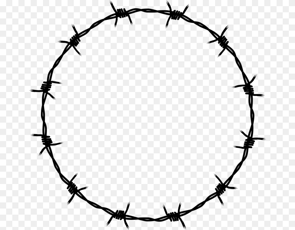 Barbed Wire Cattle Fence Concertina Wire, Gray Free Transparent Png
