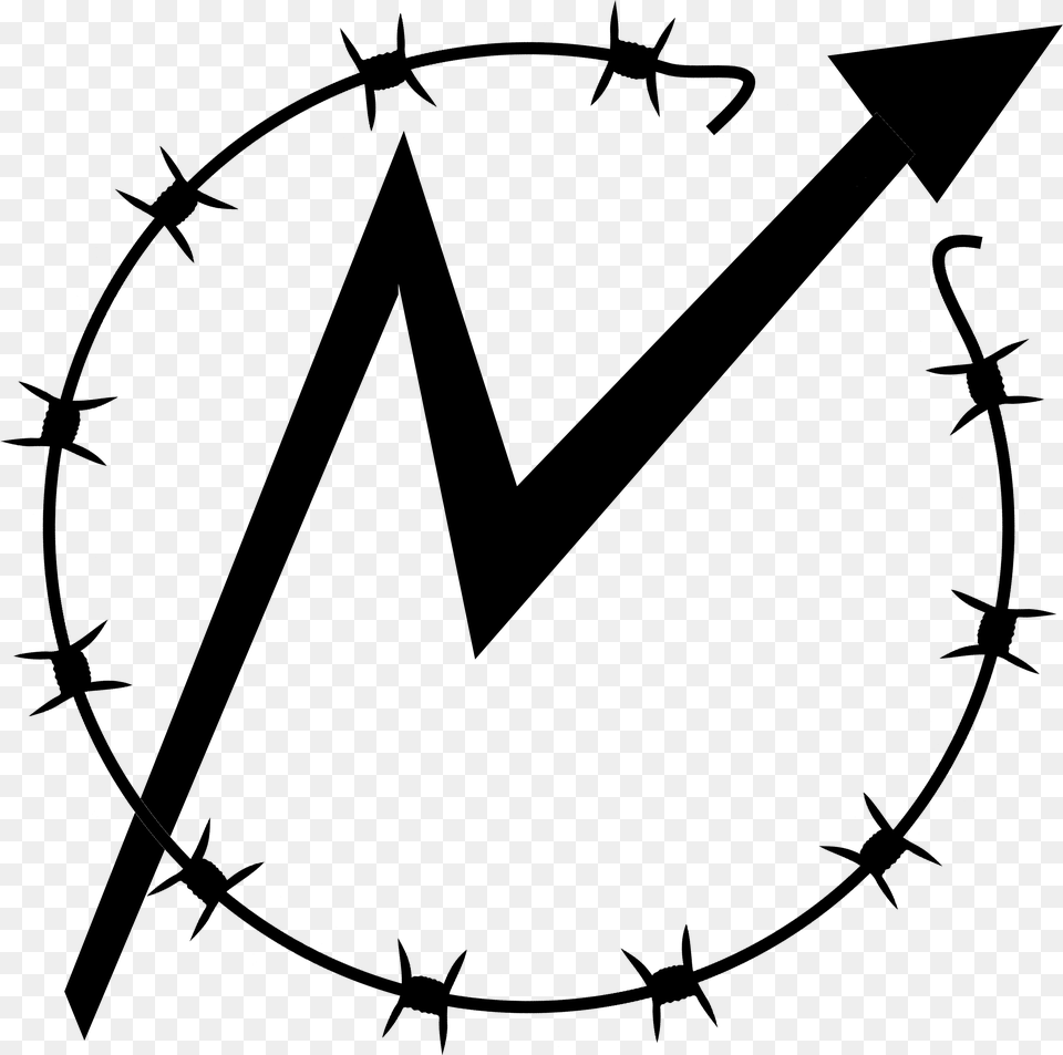 Barbed Wire Circle Svg, Gray Free Png Download