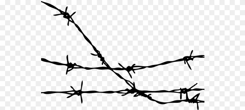 Barbed Wire Clipart Cartoon Transparent Barb Wire Vector, Gray Free Png Download