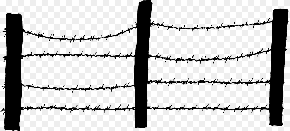 Barbed Wire Fence Chain Link Fencing, Barbed Wire Png