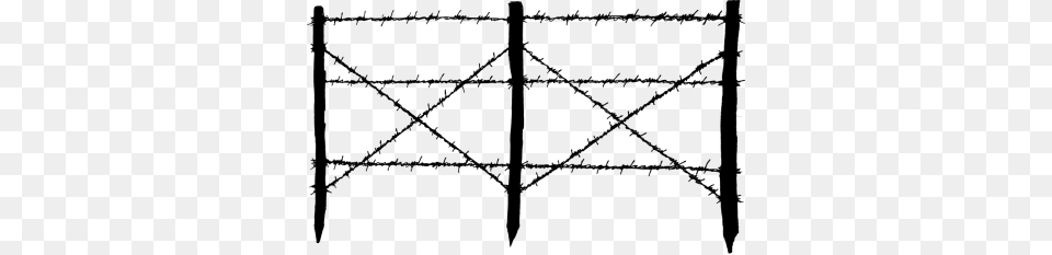 Barbed Wire Fences Transparent, Gray Free Png Download