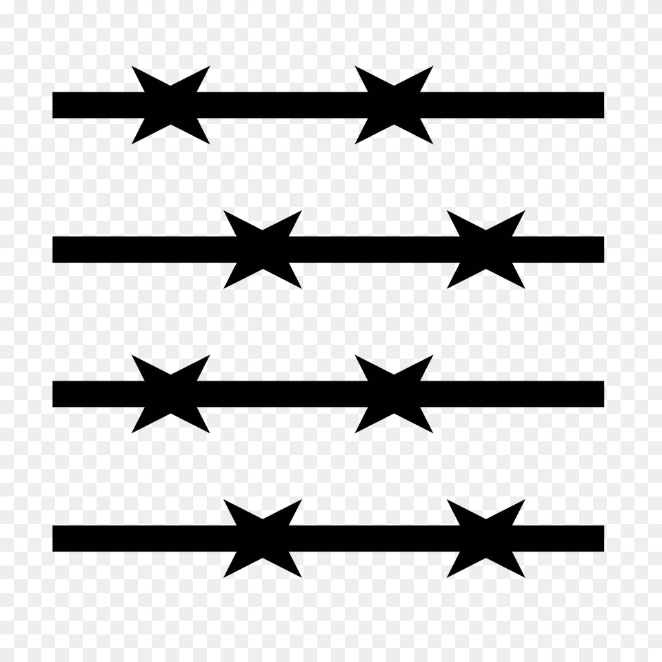 Barbed Wire Filled Icon, Gray Free Png