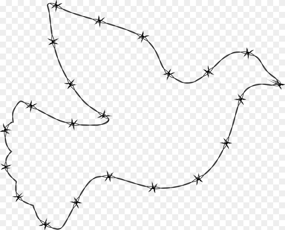 Barbed Wire Peace Dove Clip Arts, Barbed Wire Png