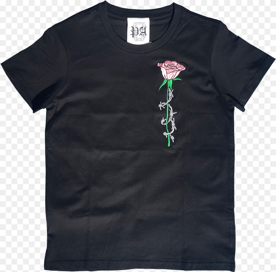 Barbed Wire Rose Embroidered Tee Burberry Baby Shirts, Clothing, T-shirt, Shirt Free Transparent Png