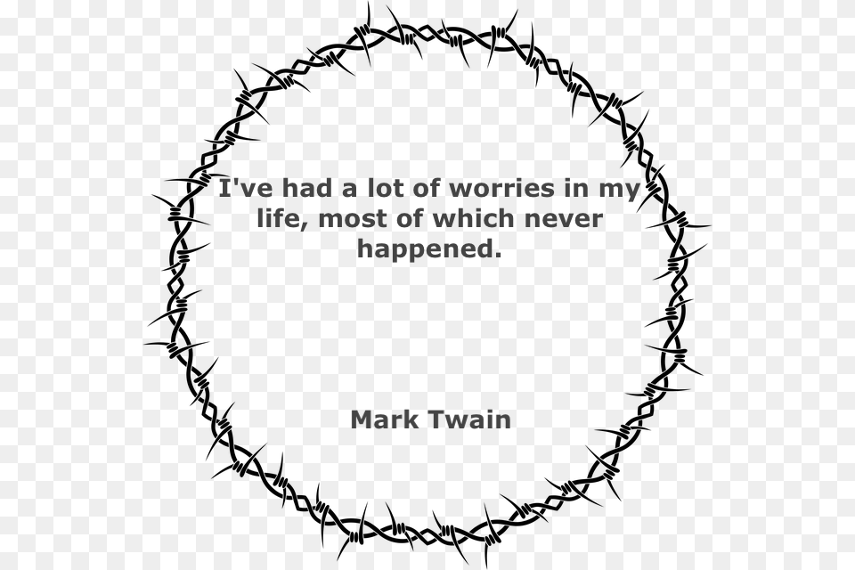 Barbed Wire With A Quote Barbed Wire Circle, Oval, Plant, Vegetation Free Png