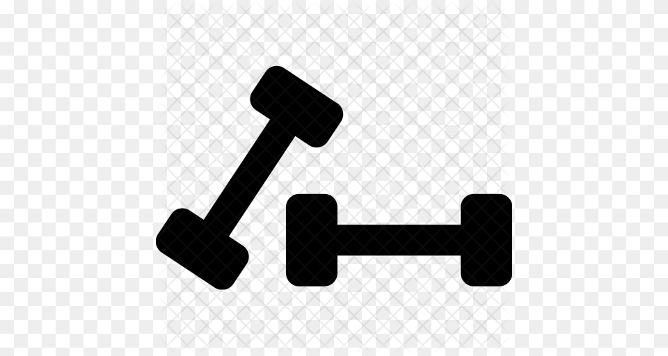 Barbell Icon Image, Pattern, People, Person, Silhouette Free Png