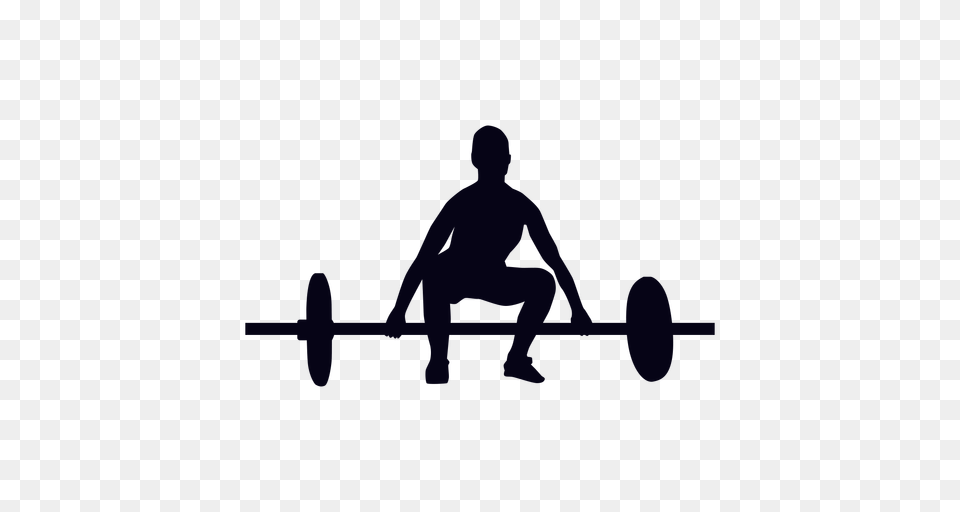 Barbell Lift Preparation Crossfit Silhouette, Adult, Male, Man, Person Free Png