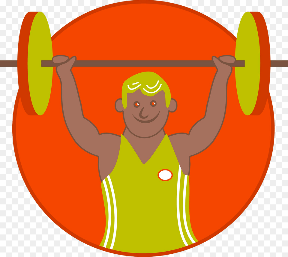 Barbell Man Clipart, Baby, Person, Face, Head Png Image