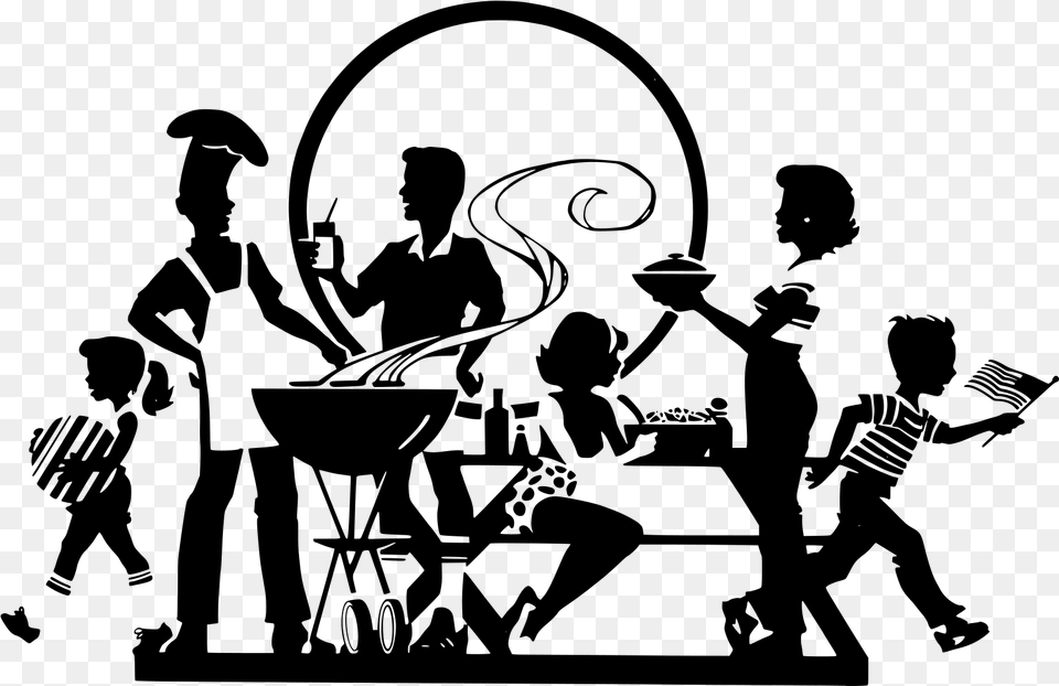 Barbeque Party, Gray Png