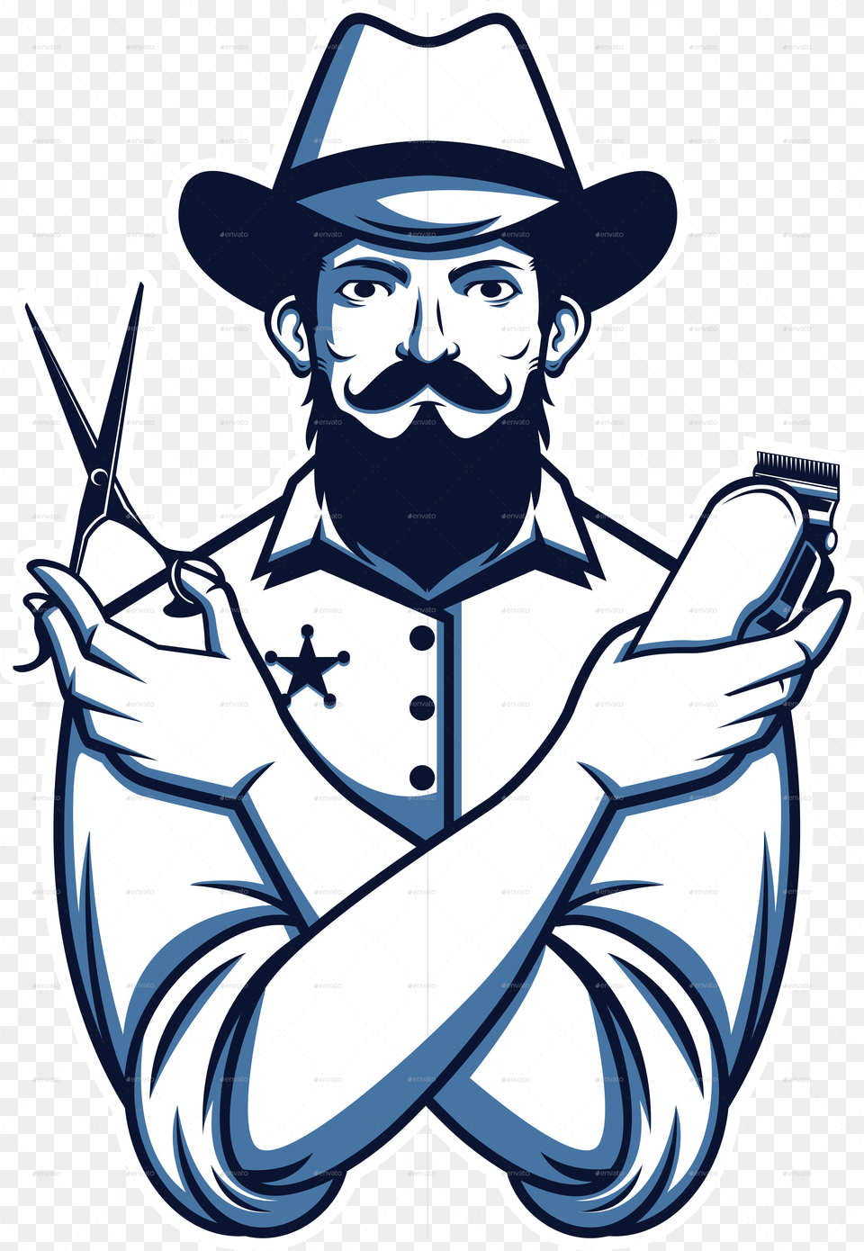 Barber, Clothing, Hat, Face, Head Png