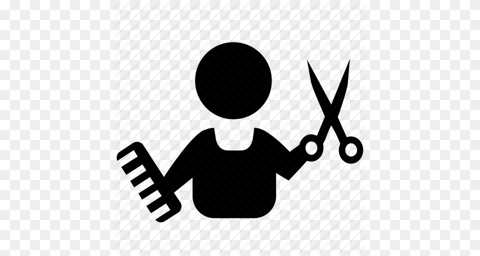 Barber Barbershop Scissors Work Icon, Performer, Person Free Transparent Png