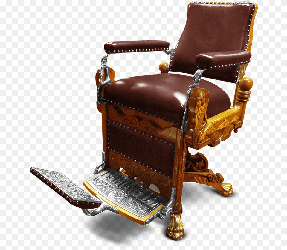 Barber Chair, Furniture, Armchair Free Png Download