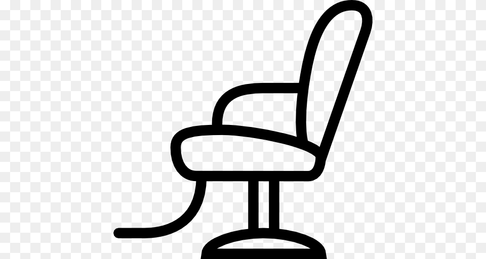 Barber Chair Icon, Gray Free Png Download